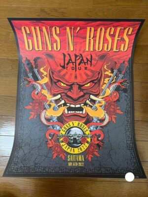RARE Samurai Guns N' Roses Lithograph Japan November 6 2022