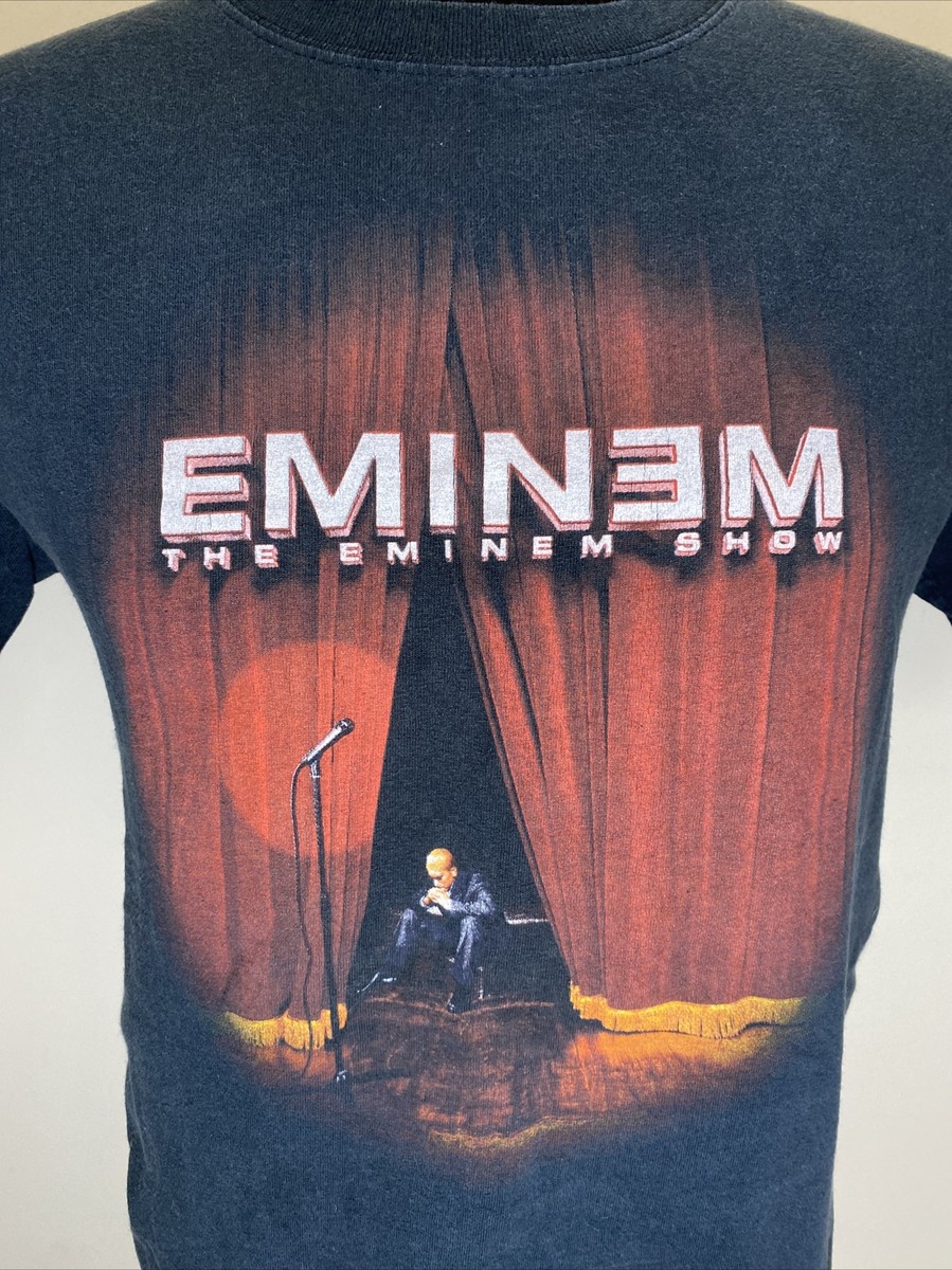 Vintage 2002 The Eminem Show Album T-Shirt Medium Black Rap | eBay