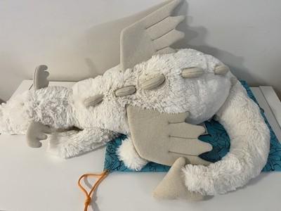 Authentic Jellycat Huge Snow Dragon Ivory, NEW w/ Tag and Dust Bag