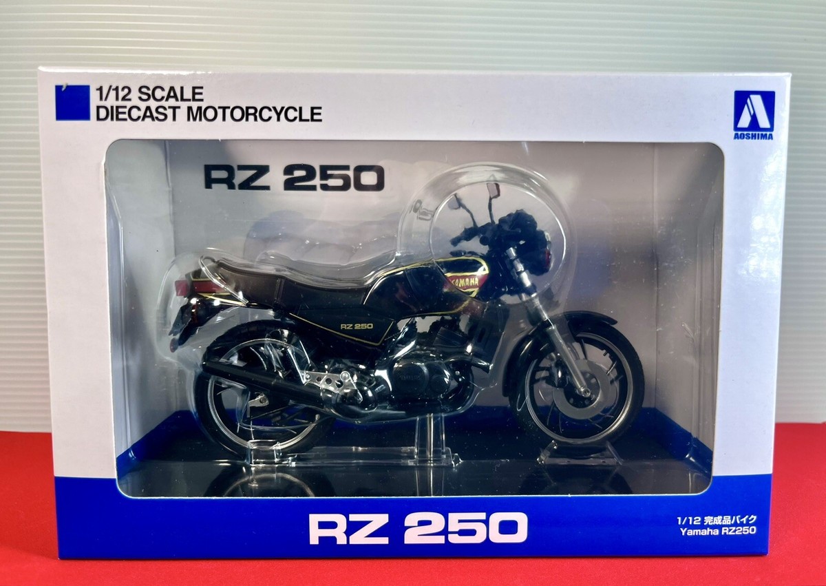 2025 Aoshima - Yamaha RZ250 Black 1:12 Scale Diecast Bike | eBay