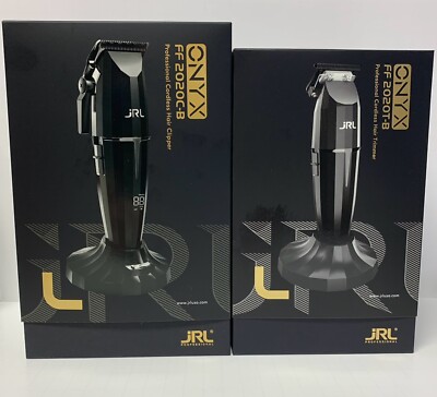 JRL ONYX FF 2020C-B Clipper & 2020T-B Trimmer Combo BLACK Free