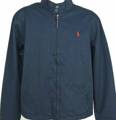 Men Ralph Lauren Polo Full Zip Barracuda Harrington Cotton Jacket