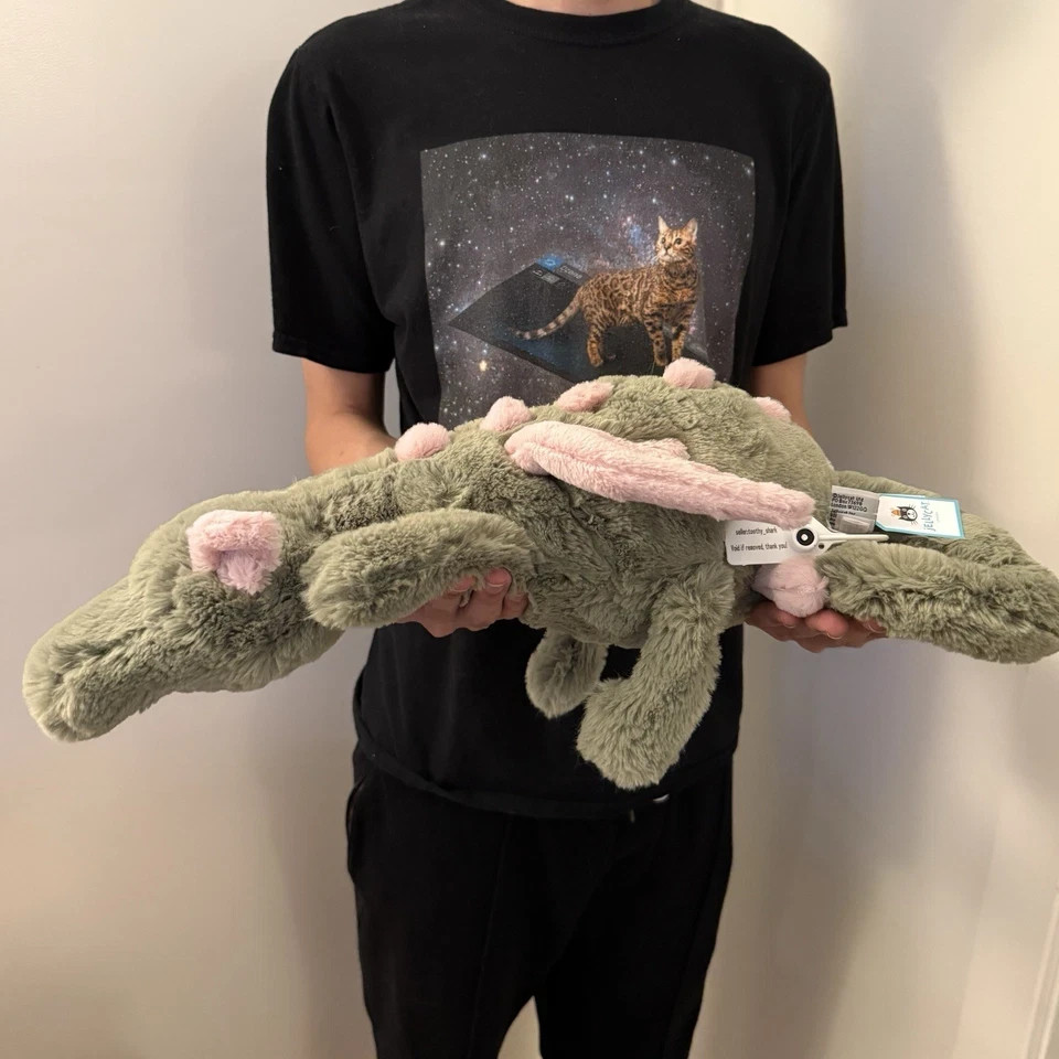 AUTHENTIC Jellycat MALACHY DRAGON Large Green Pink Mythical for