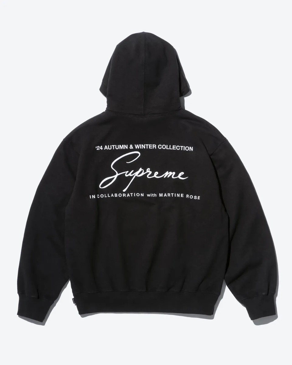 Supreme x Martine Rose Hooded Sweatshirt Black Navy Red 2colors
