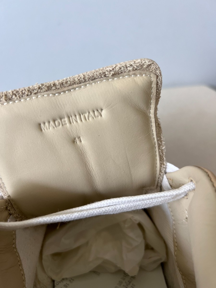 Maison Margiela Evolution Sneakers - Size 41 - Beige Leather