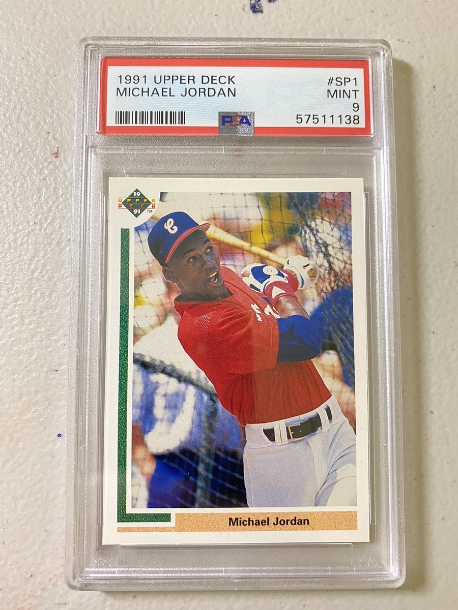 1991 upper deck SP-1 SP1 Michael Jordan baseball rookie card psa 9