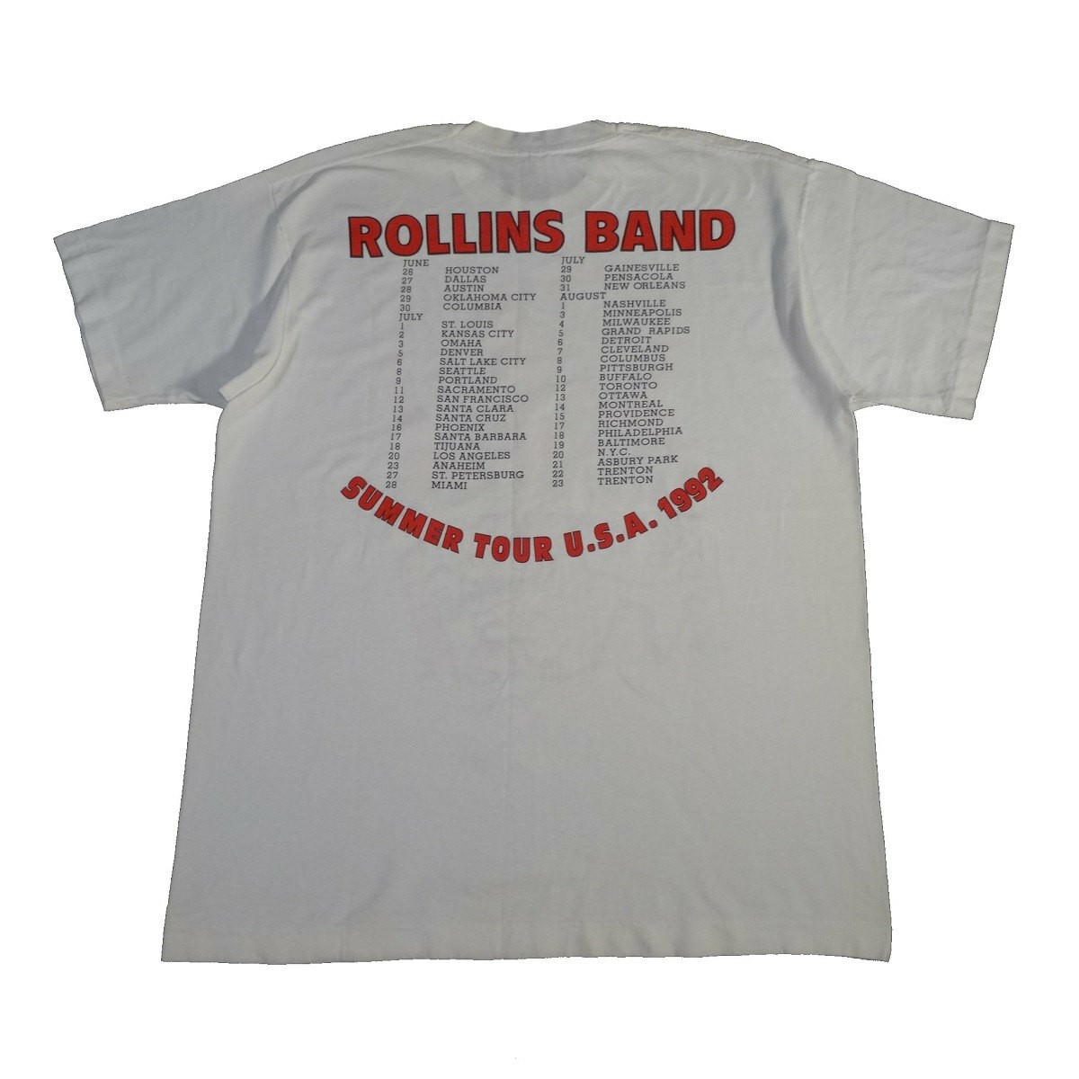 Vintage 90s Rollins Band Shirt Summer Concert Tour 1992 Henry