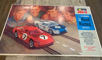 Vintage MONOGRAM 1/32nd Scale LEMANS Road Racing SLOT CAR TOY RACE