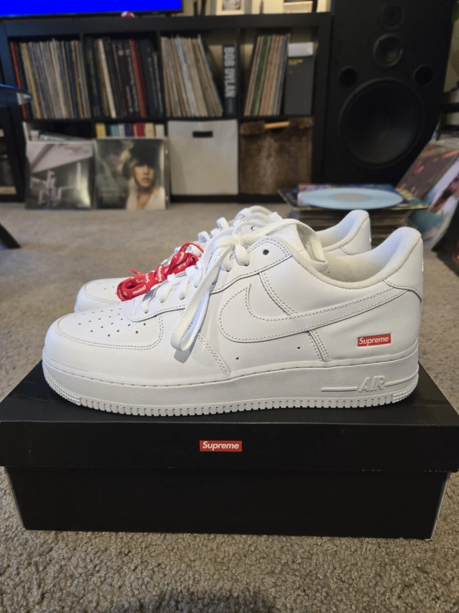 Nike Air Force 1 x Supreme Low Box Logo - White for Sale