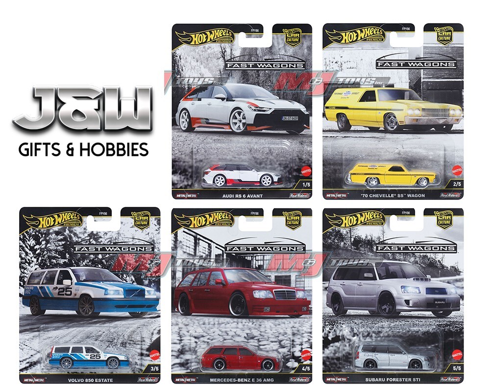 Hot Wheels Car Culture 2025 J Set of 5 Cars HW Fast Wagon FPY86