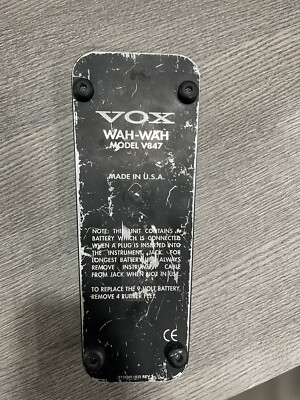 Vox Wah-Wah Model V847 REV .2 Effects Pedal Made In USA | eBay
