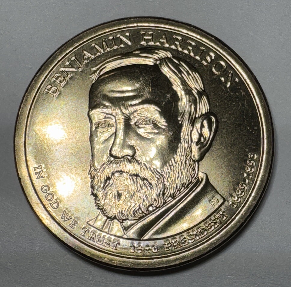2012-D Benjamin Harrison Presidential $1 Dollar Coin from Set