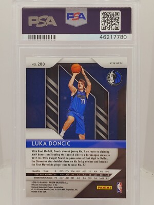 2018-19 Panini Prizm Luka Doncic Silver Holo ROOKIE Refractor PSA