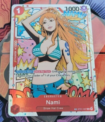 Nami Alternate Art Treasure Rare OP06 ST01-007 One Piece Card Eng
