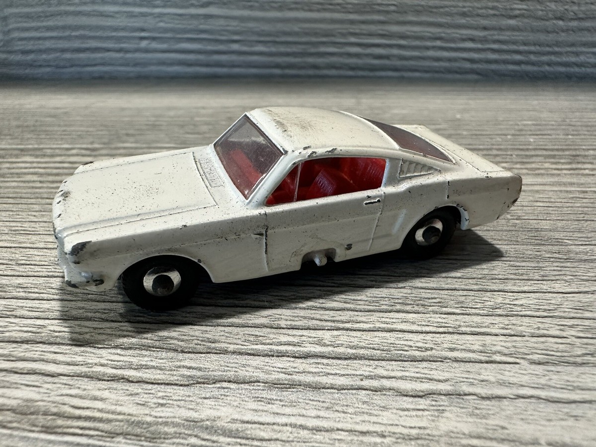 Vintage White Ford Mustang No. 8 ~ Lesney Matchbox Series