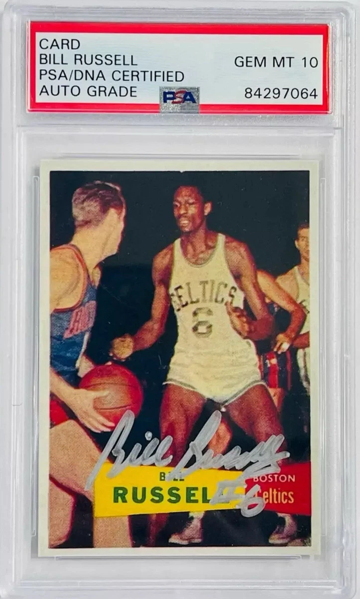 Panini Bill Russell Basketball Autographed Sports Trading Cards