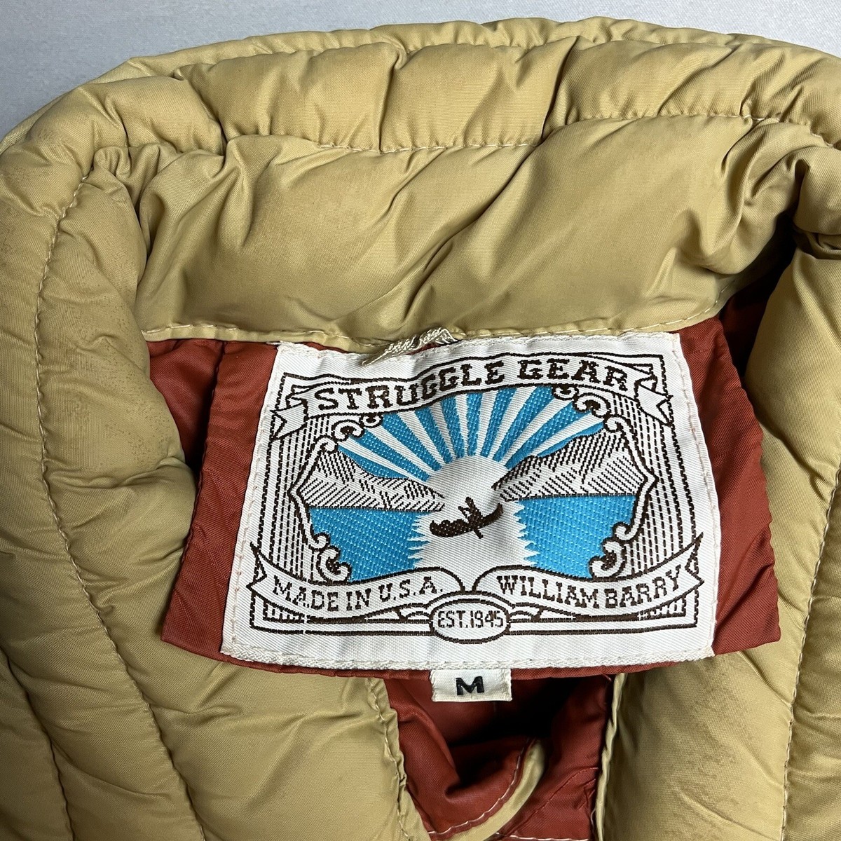 Vintage Struggle Gear Down Puffer Vest USA made william barry