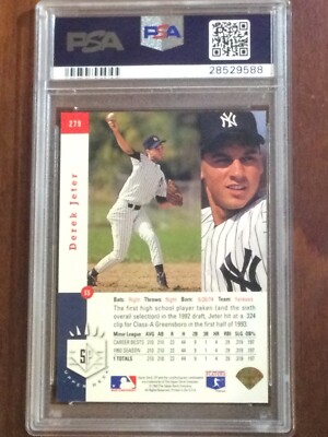 1993 Upper Deck SP - Premier Prospects Derek Jeter #279 (RC) for