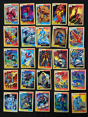 MARVEL COMICS TRADING CARDS 1991 COMPLETE BASE CARD SET | eBay UK