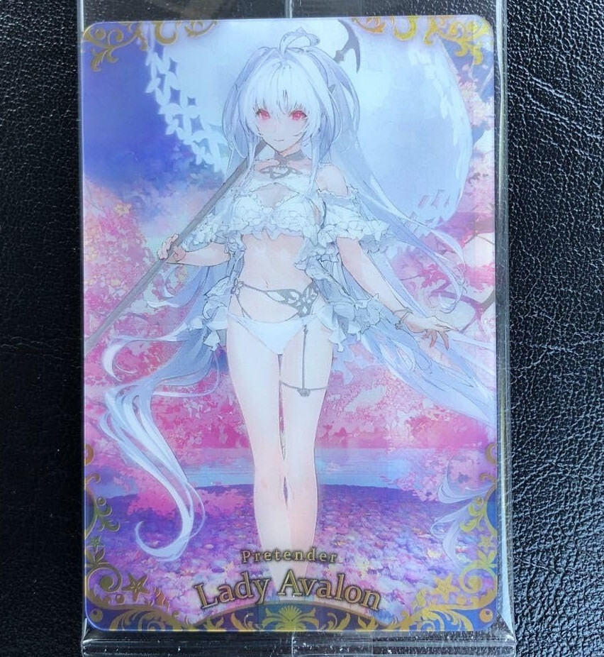 Fate Grand Order FGO Wafer Card SR29 Lady Avalon Merlin Pretender