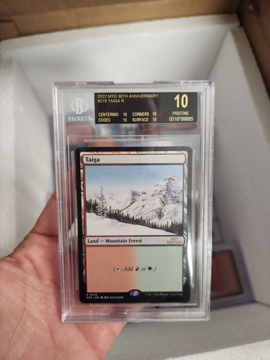 MTG Taiga BGS 10 Black Label 30th Anniversary #278 POP 1 Magic the