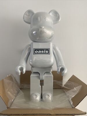 Oasis 1000% Bearbrick Pearl White Chrome Version Medicom Japan Be