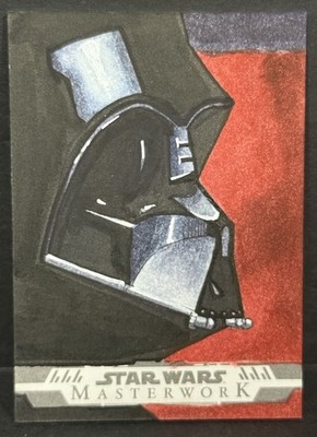 2024 Topps Masterwork Star Wars Darth Vader 1/1 Sketch By Isiah