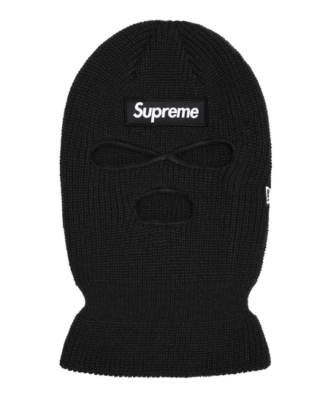 Supreme New Era Box Logo Balaclava Black FW24 Shiesty Ski Mask