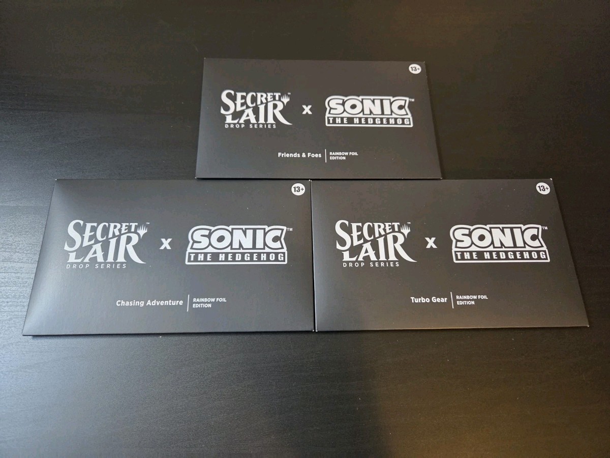 MTG Secret Lair x Sonic The Hedgehog: Complete Rainbow Foil Set | eBay