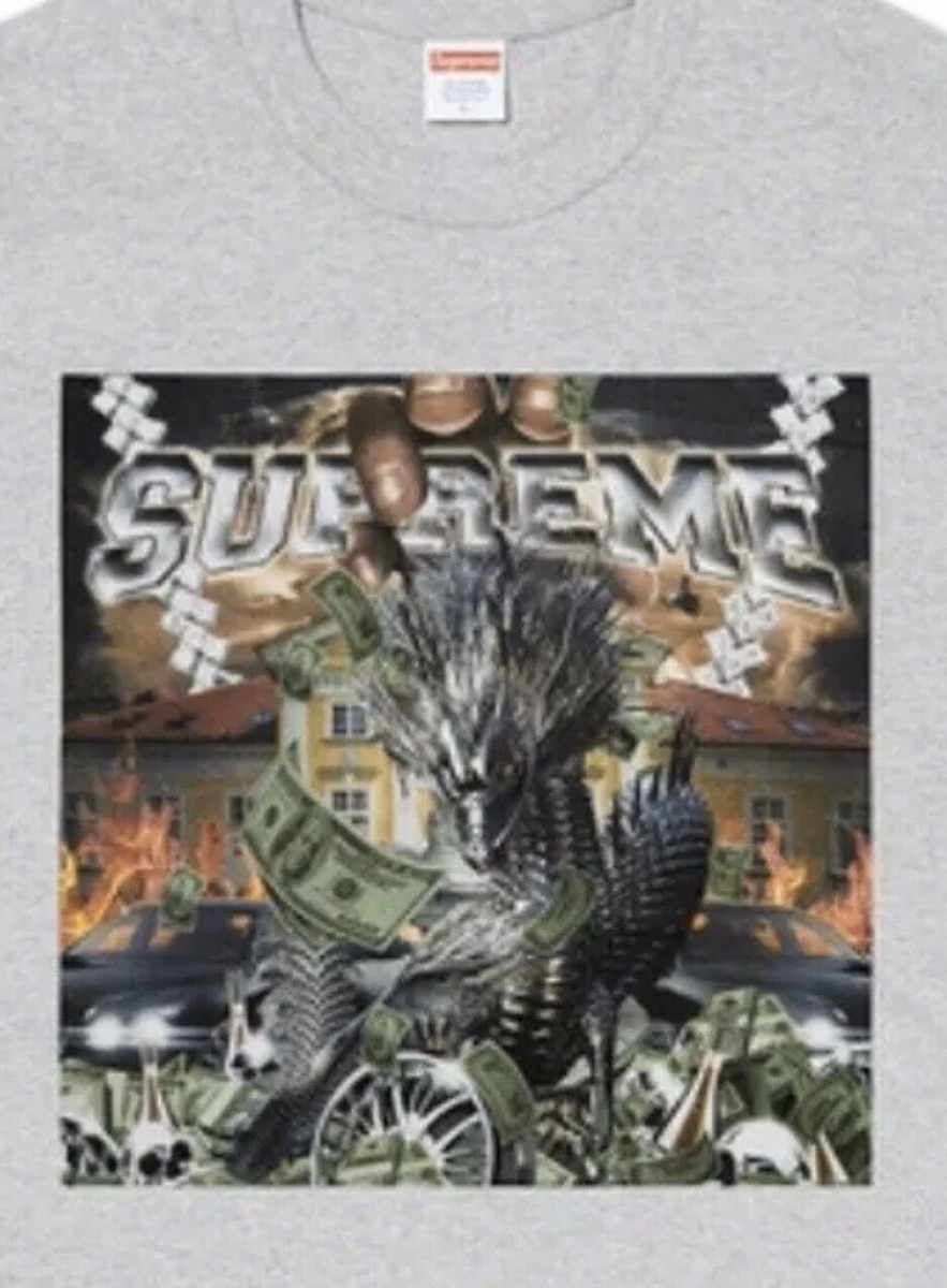 Supreme Dragon Tee T Shirt White SS20 Size Medium Heather Gray | eBay