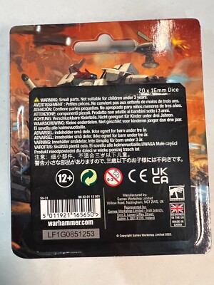 T'AU EMPIRE Dice 40K Warhammer Games Workshop 40,000 Tau white red