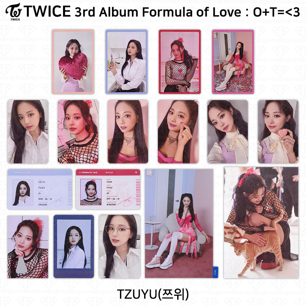 TWICE 3rd Album Formula of Love : O+T= 3 Official Photocard Tzuyu