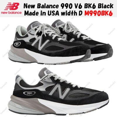 Size 14 - New Balance 990v6 Made in USA Black Silver for sale
