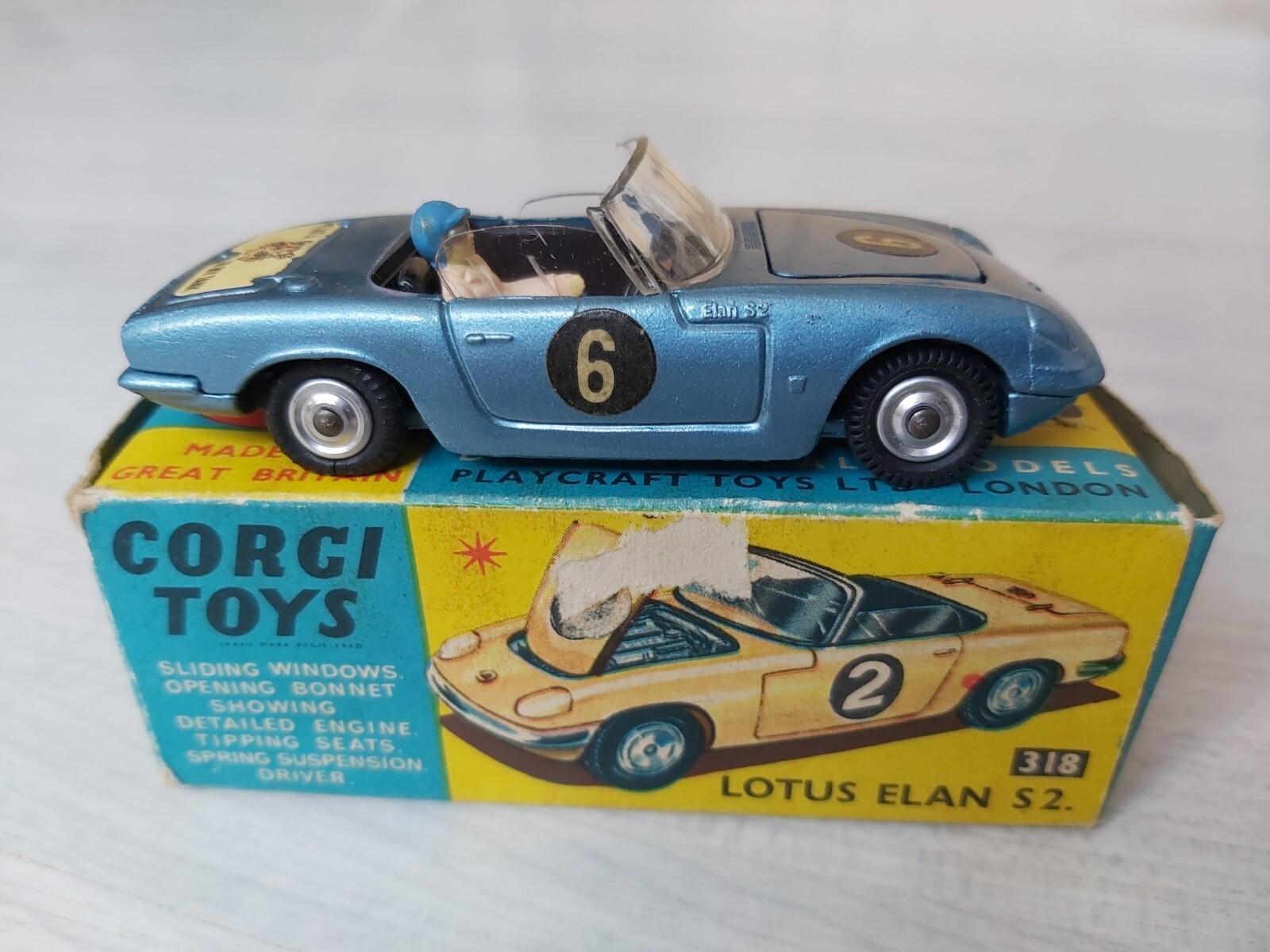 Corgi 318, Lotus Elan S2 - Free Price Guide & Review