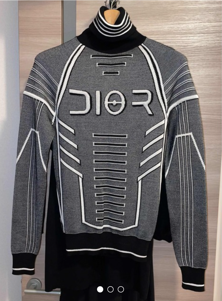 Dior Homme x Hajime Sorayama Technical Turtleneck XS Wool Rayon