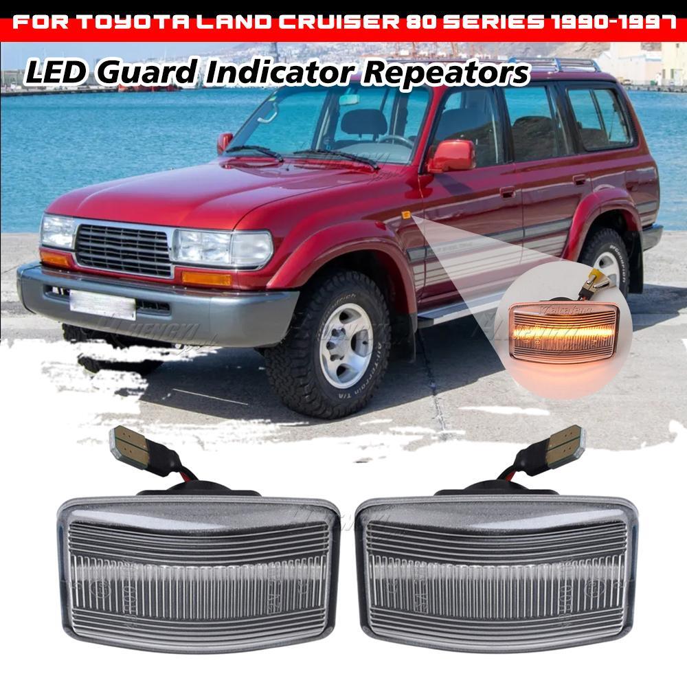 Side Repeaters Lights For Toyota Land Cruiser FJ80 FJ82 J80 1990