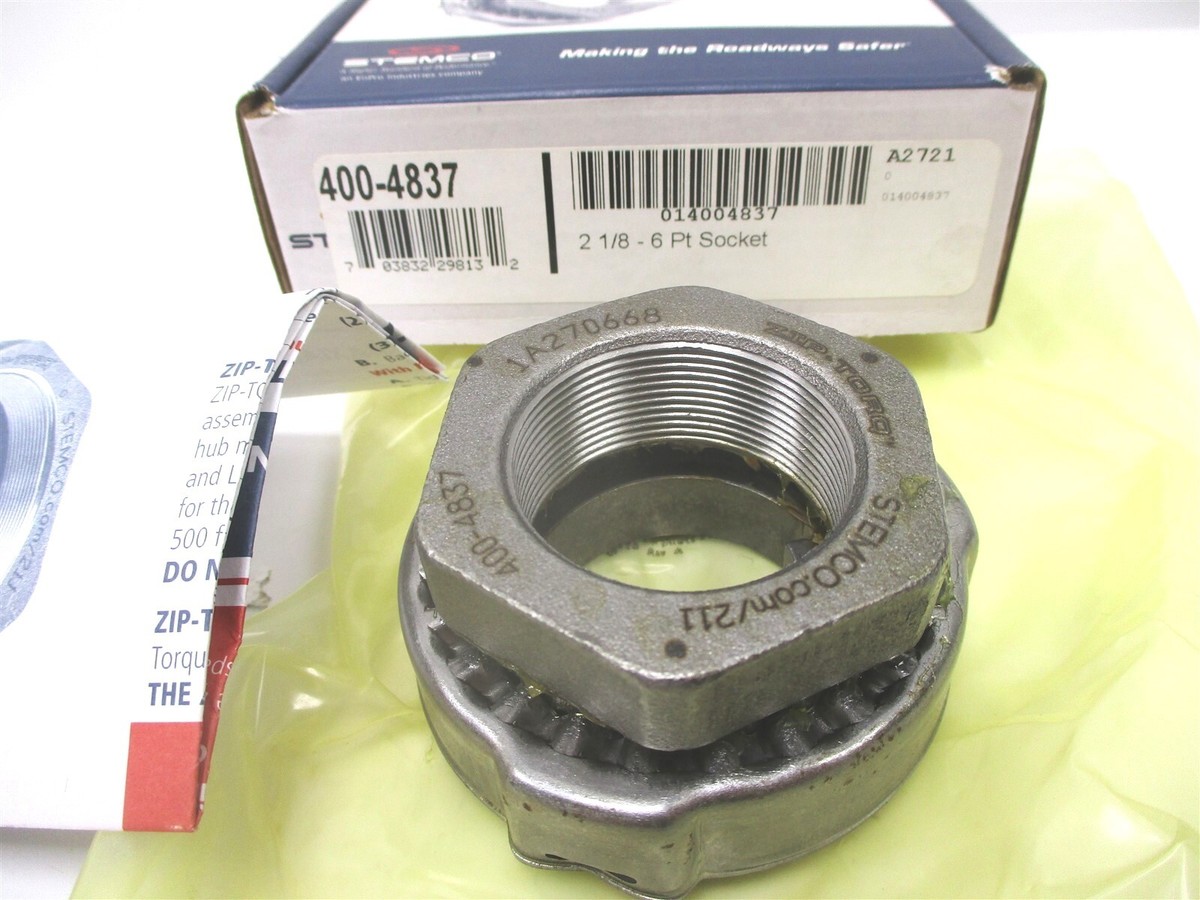 400-4837 STEMCO ZIP-TORQ SPINDLE AXLE NUT FASTENER FF STEER 12K 1