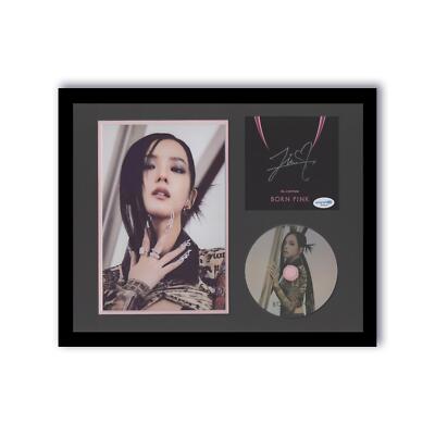 Blackpink Jisoo Autographed Signed 11x14 Framed CD Photo Pink