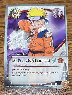 2002 NARUTO CCG NARUTO UZUMAKI Shonen Jump Promo Card PR001