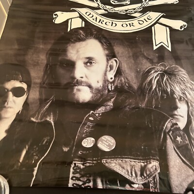 MOTORHEAD March Or Die Rare Original Promotional Poster 1992 LEMMY