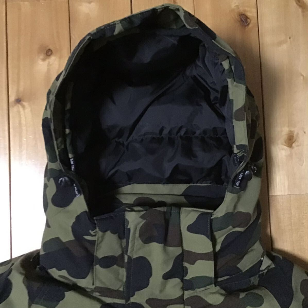 BAPE 1st camo green Snowboard Down Jacket A Bathing Ape Size M | eBay