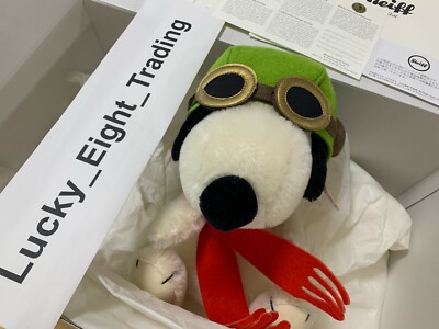 Steiff Snoopy Peanuts Flying Doll Ace 1500 Limited Teddy Bear