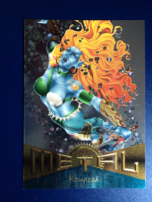 1995 MARVEL METAL - PARALLEL SILVER FLASHER CARD - # 65 KYMAERA | eBay