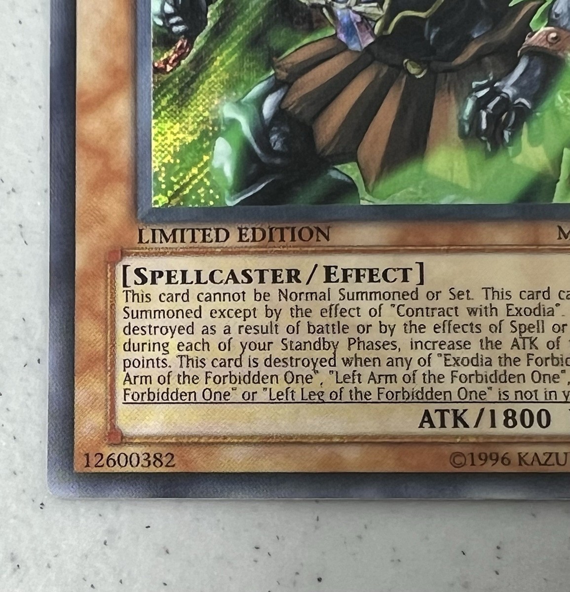 EXODIA NECROSS Secret Rare MC2-EN003 Limited Edition Yu-Gi-Oh