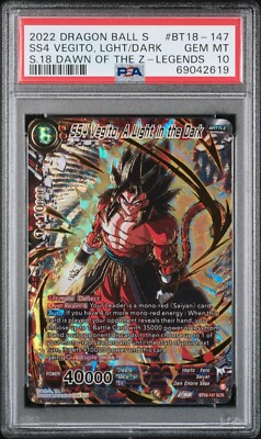 PSA 10 Dragon Ball Super SS4 Vegito, A Light in the Dark Dawn of