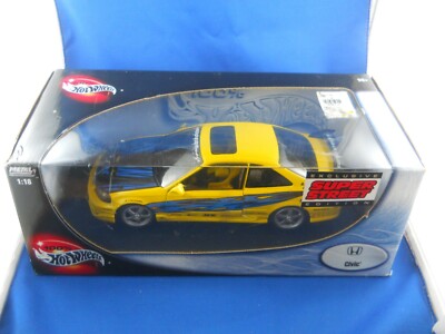 Hot Wheels Honda Civic Exclusive Super Street Edition 1:18 Diecast