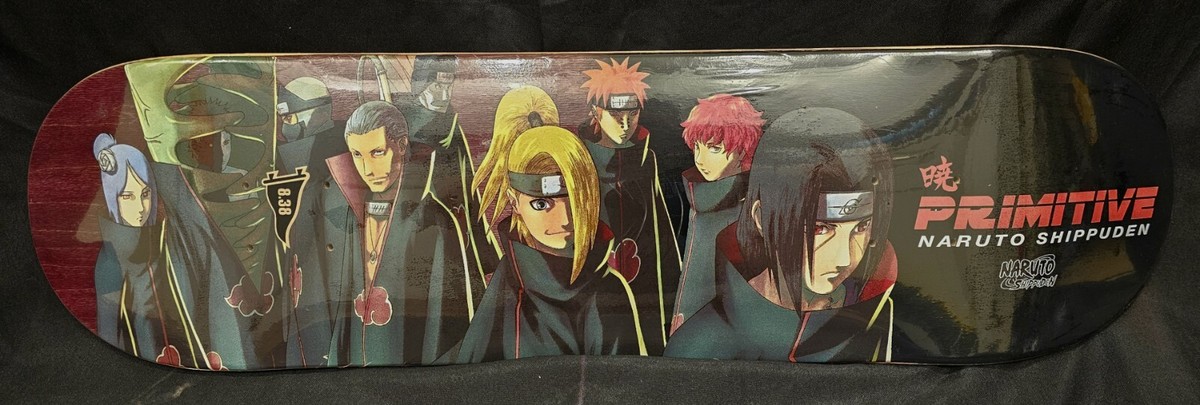Primitive x Naruto Shippuden Criminal Clan 8.38 Skateboard Deck