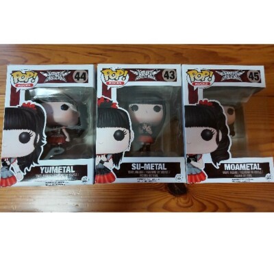 POP! ROCKS BABY METAL New FUNKO SU-METAL YUIMETAL MOAMETAL SET OF