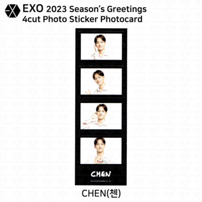 EXO 2023 Season's Greetings Photocard 4Cut Photo Postcard Concert
