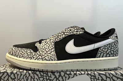 Nike Air Jordan 1 Low Retro OG Black Cement CZ0775-001 Women's